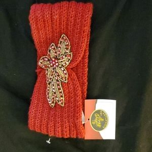 NWT, NIB, Jeweled Headband in Cranberry, see pics